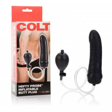 Colt Hefty Probe Inflatable Butt Plug - Black