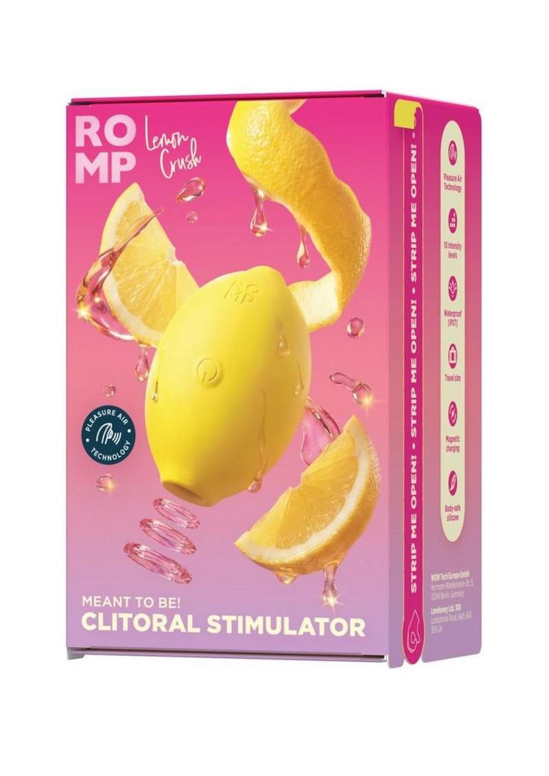  Lemon Crush Clitoral Stimulator with Pleasure Air - Yellow