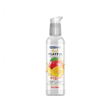 Swiss Navy 4-in-1 Playful Flavors - Mango 4 Oz