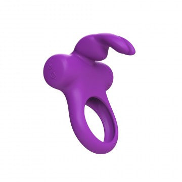 Frisky Bunny Vibrating Ring - Perfectly Purple
